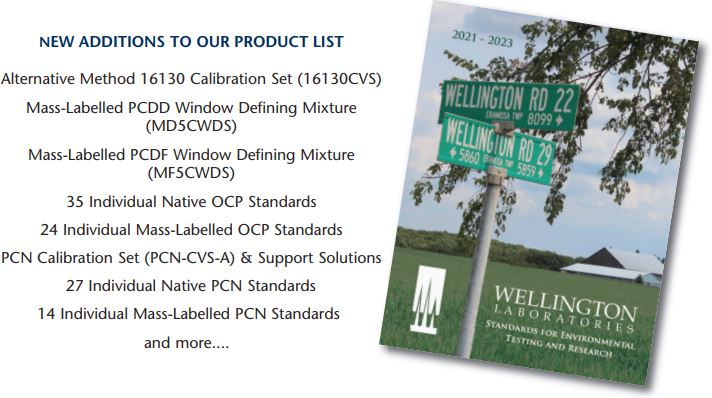 Wellington Laboratories Catalogue Announcement